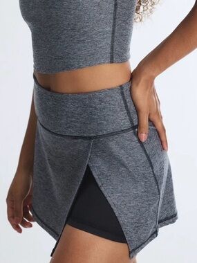 Savage X Fenty Gray and Black Skort